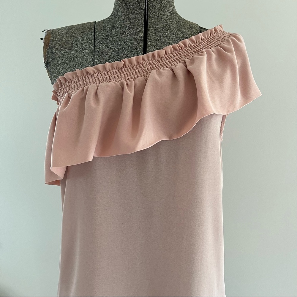 One Shoulder Ruffle Top - Picture 2 of 6
